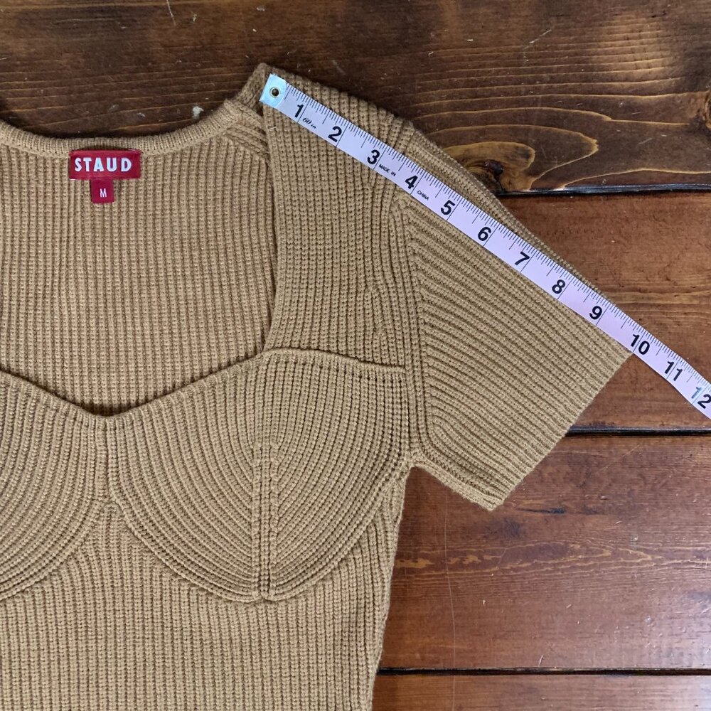 STAUD Camel Ribbed Knit Top - Picture 11 of 12